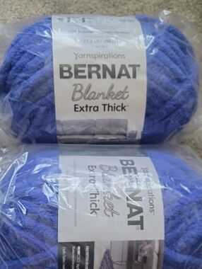 Bernat Blanket Extra Thick Yarn - Cobalt Blue